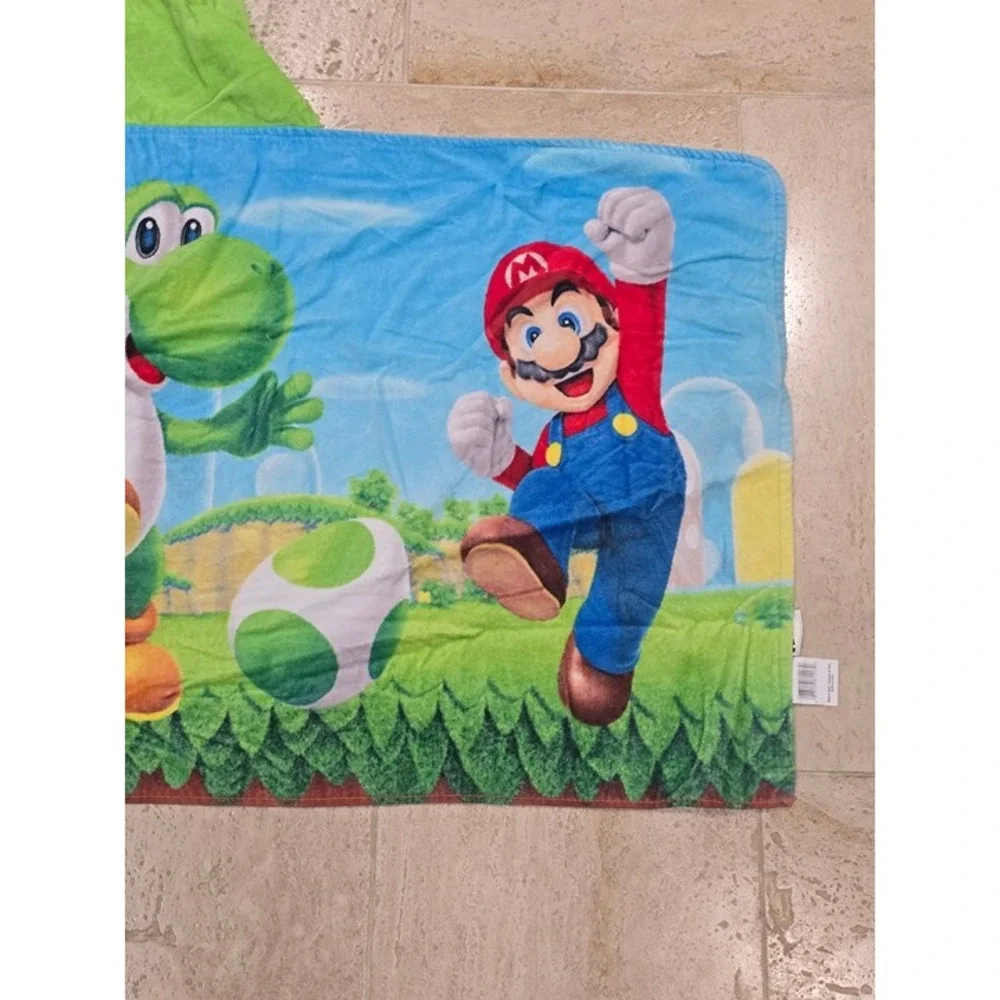 Nintendo Super Mario Yoshi Kid's‎ Hooded Towel Wrap Mario Luigi